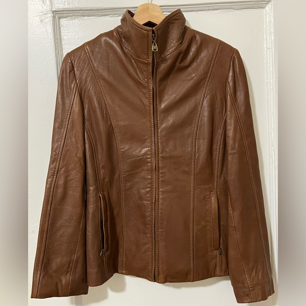 Marc New York lambskin leather jacket